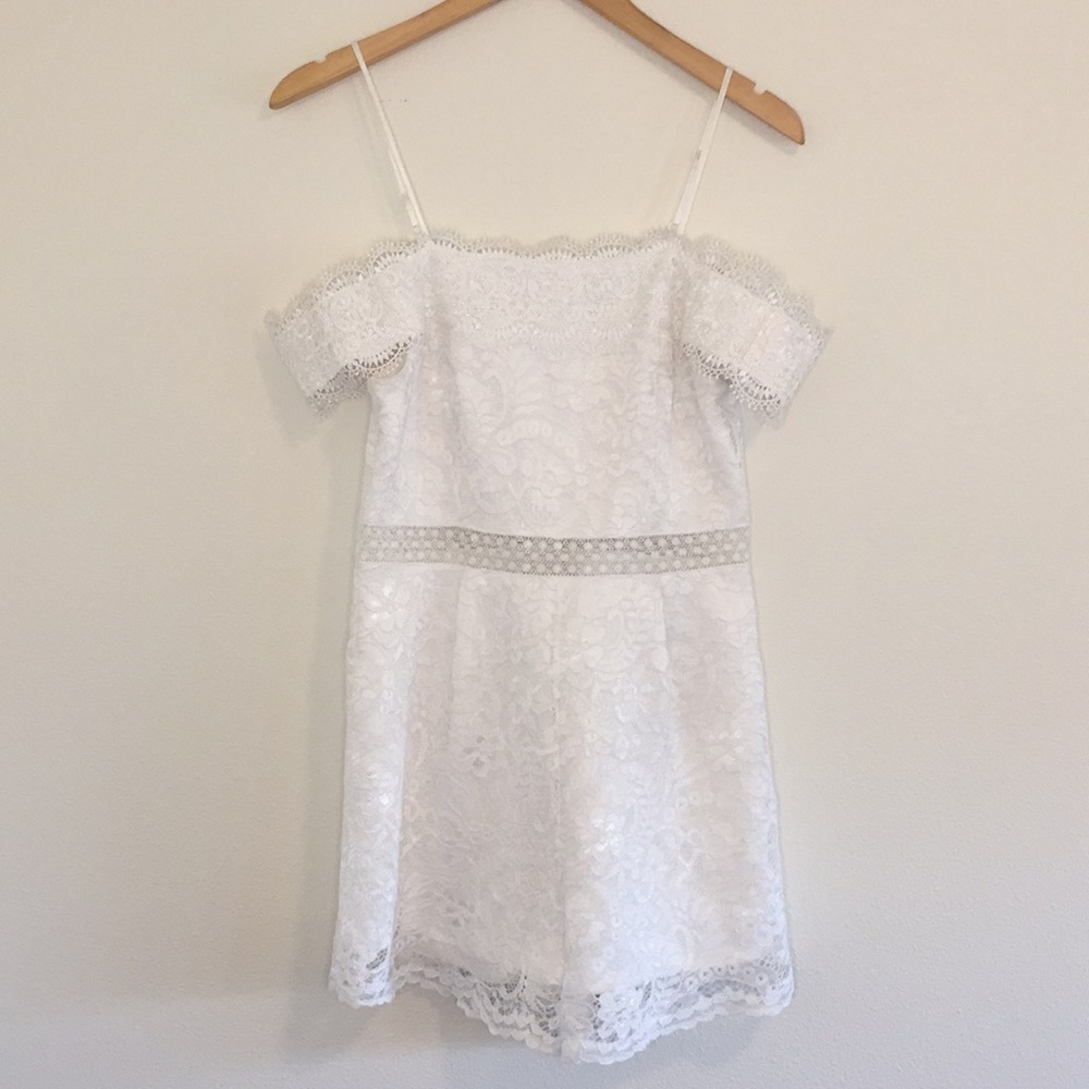 Francesca’s - White lace romper